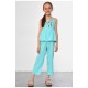 Комбінезон дитячий для дівчинки блакитного кольору 182575L