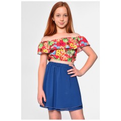 Костюм детский для девочки сине-розового цвета 182578L