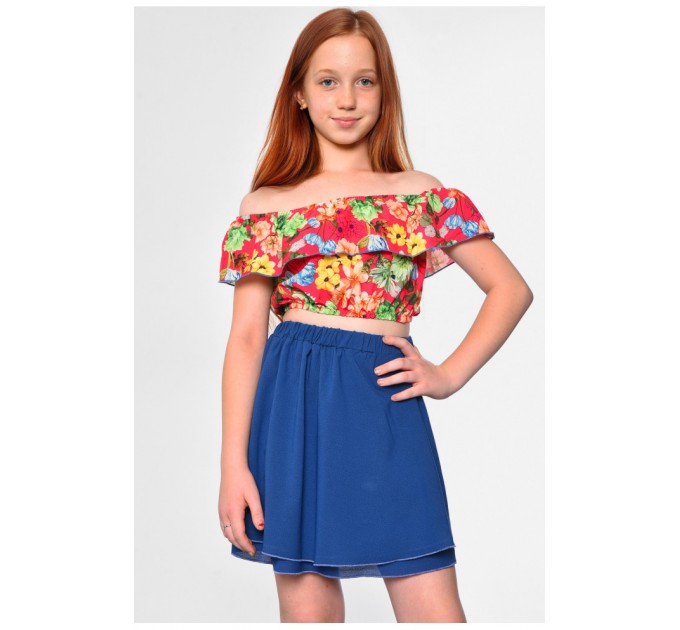 Костюм детский для девочки сине-розового цвета 182578L