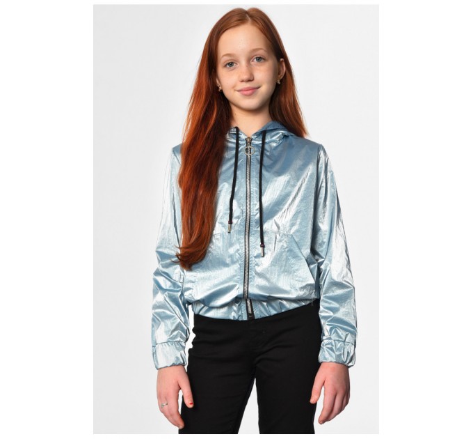 Вітрівка дитяча для дівчинки блакитного кольоору 182913L