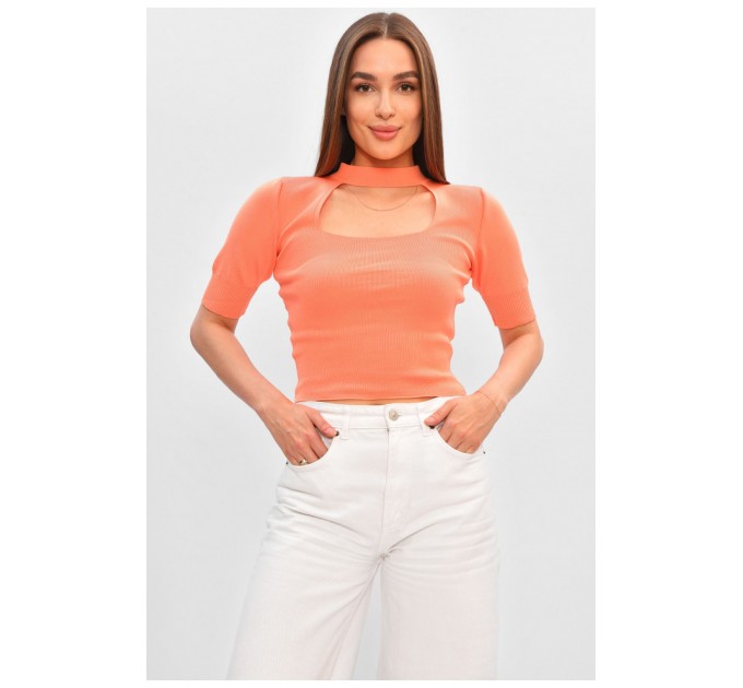 Женская футболка кораллового цвета 183514L