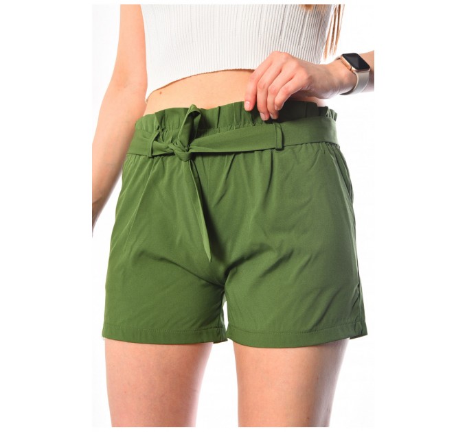 Шорти жіночі зеленого кольору 183679L