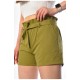 Шорти жіночі кольору хакі 183686L