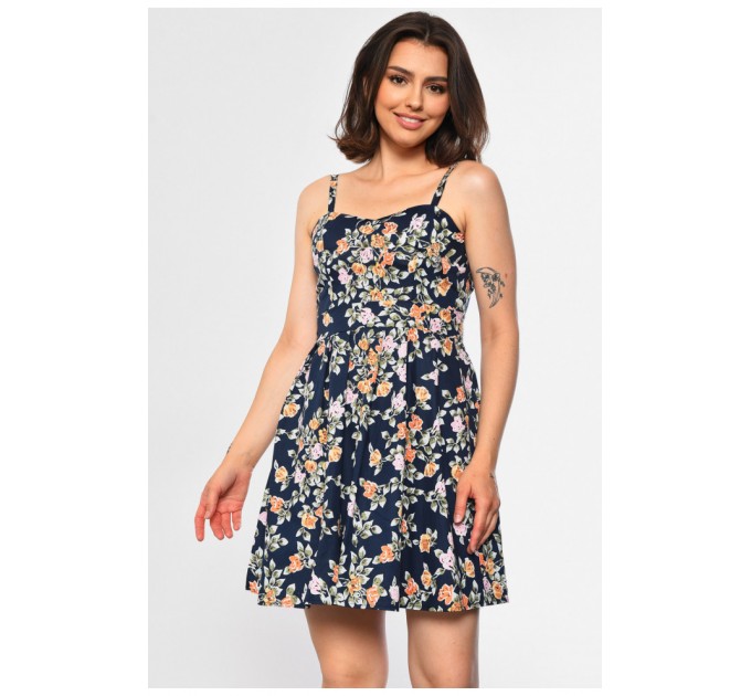 Женский сарафан темно-синего цвета 183756L