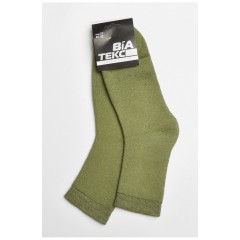 Шкарпетки чоловічі махрові кольору хакі 183948L