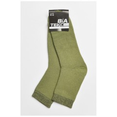 Шкарпетки чоловічі махрові кольору хакі 183950L