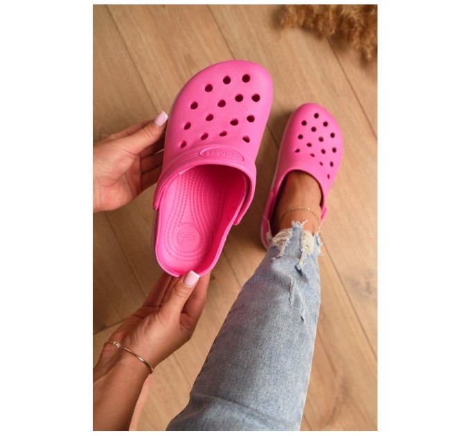 Крокси жіночі рожевого кольору 184120L