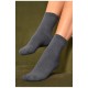 Шкарпетки жіночі махрові сірого кольору 184332L