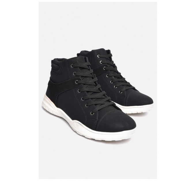 Черевики чоловічі демісезонні чорного кольору 184376L