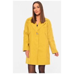 Пальто жіноче гірчичного кольору 184426L