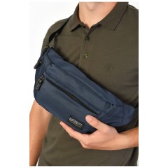 Бананка мужская текстильная синего цвета 185369L