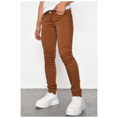 Штани жіночі коричневого кольору 185544L