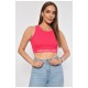 Топ-майка у рубчик жіноча рожевого кольору 185567L