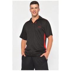 Мужская футболка поло черного цвета 186173L