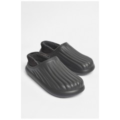 Галоши мужские на меху черного цвета 186533L