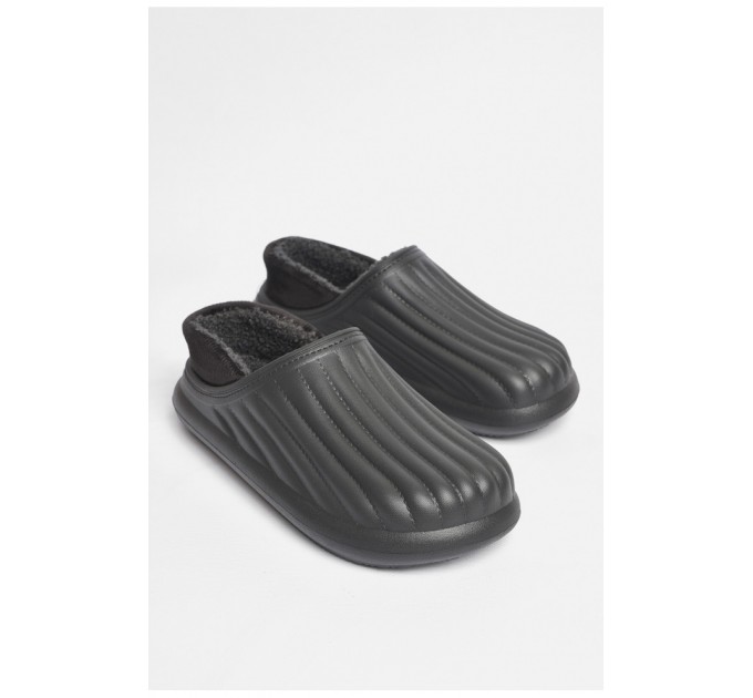 Галоши мужские на меху черного цвета 186533L