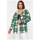 Сорочка жіноча в клітинку зеленого кольору 186669L