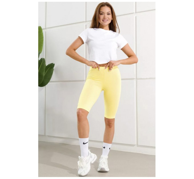 Шорти жіночі жовтого кольору 187328L