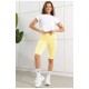 Шорты женские желтого цвета 187328L
