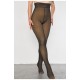 Колготки жіночі на штучному хутрі імітація шкіри чорно-бежевого кольору 3000D 187651L Колготки жіночі на штучному хутрі імітація шкіри чорно-бежевого кольору 3000D 187651L