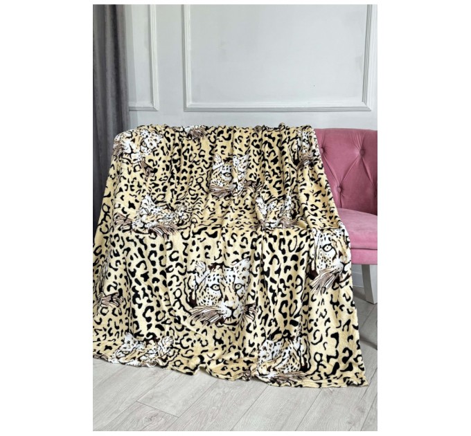 Плед жовтого кольору з принтом розмір 180*220 187658L