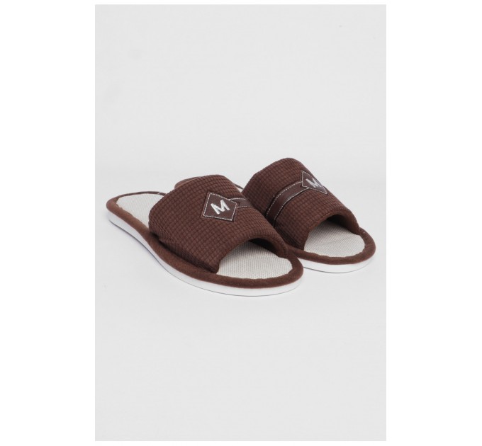 Тапочки комнатные мужские коричневого цвета 187906L