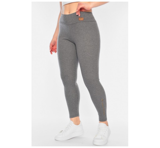 Лосини жіночі в рубчик сірого кольору 187948L