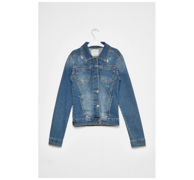 Джинсівка дитяча для дівчинки синього кольору 188050L