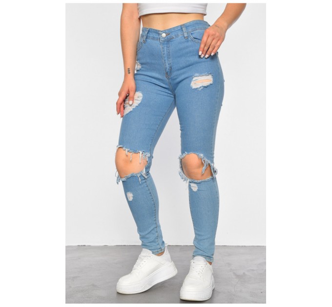Джинсы женские голубого цвета 188480L