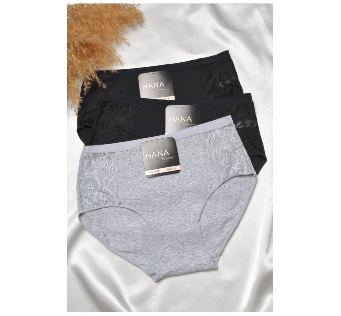 Набор женских трусов полубатальных 3 штуки 188561L