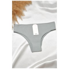 Труси жіночі в рубчик однотонні м'ятного кольору 188639L