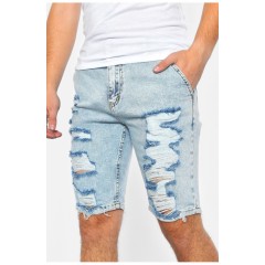 Шорти чоловічі джинсові блакитного кольору 188886L