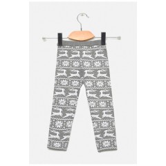 Лосіни дитячі демісезонні для дівчинки сірого кольору 189083L
