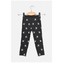 Демисезонные лосины для девочки черного цвета 189084L