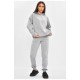 Спортивний костюм жіночий на флісі сірого кольору 189089L