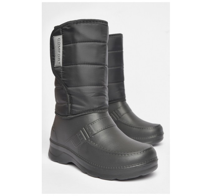 Дутики мужские пена со съемным носком на меху черного цвета 189142L