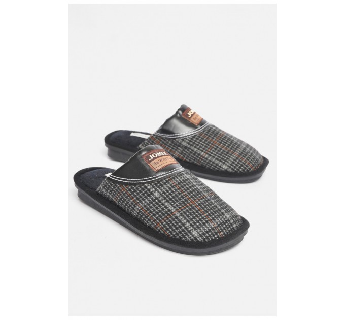 Капці кімнатні чоловічі чорного кольору 189149L