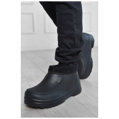 Калоші чоловічі на хутрі чорного кольору 189295L