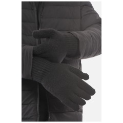 Рукавички чоловічі акрилові утеплені чорного кольору 189480L