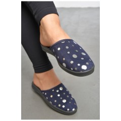 Капці жіночі темно-синього кольору 189808L
