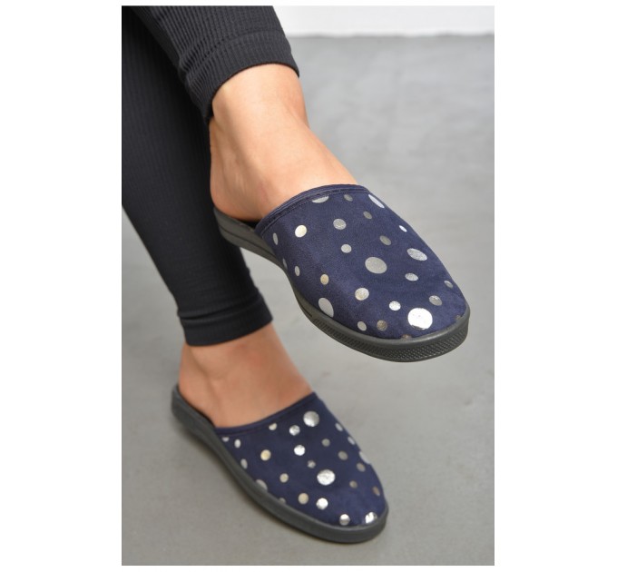 Капці жіночі темно-синього кольору 189808L