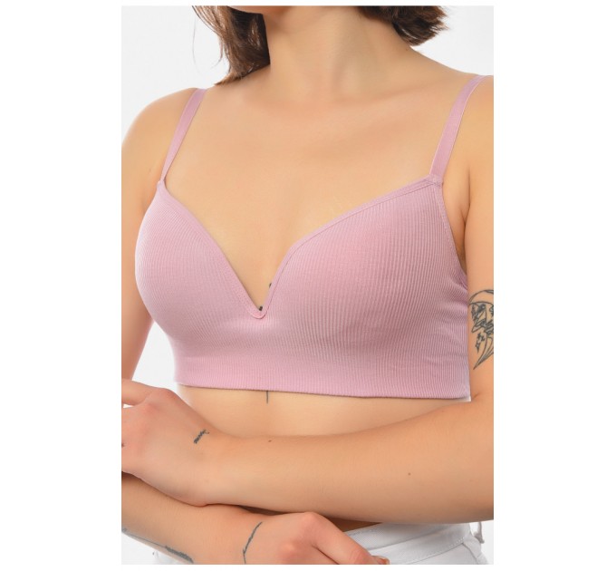 Бюстгальтер женский розового цвета чашка В 189941L