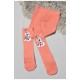Колготи дитячі з малюнком для дівчинки теракотового кольору 189977L