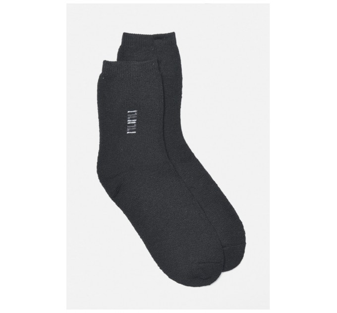 Шкарпетки чоловічі махрові чорного кольору 190070L