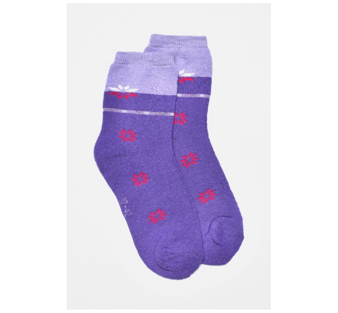 Шкарпетки жіночі махрові фіолетового кольору 190190L