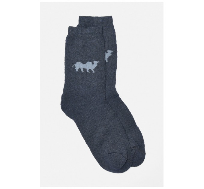 Носки мужские махровые темно-синего цвета 190329L