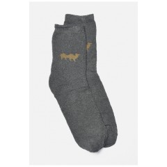 Шкарпетки чоловічі махрові темно-сірого кольору 190330L