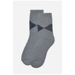 Шкарпетки чоловічі махрові сірого кольору 190399L