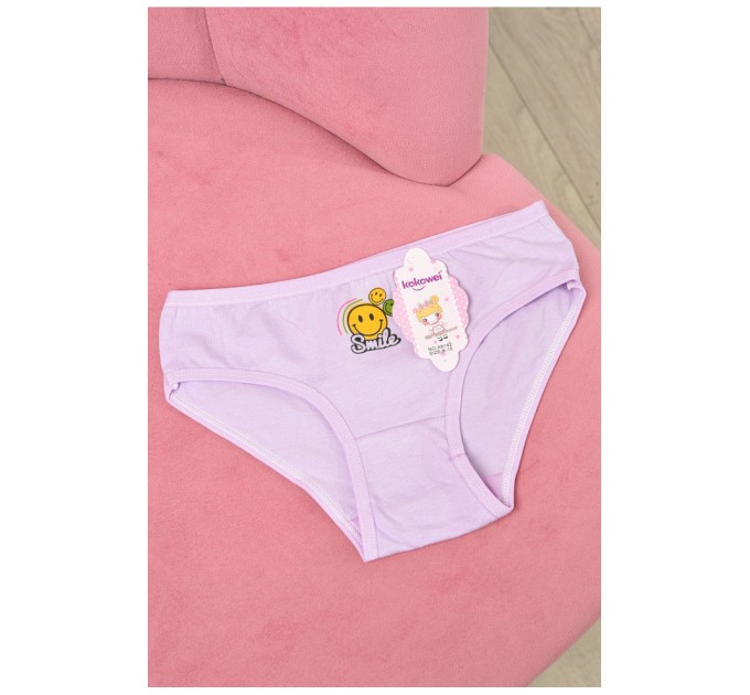 Трусики дитячі для дівчинки фіолетового кольору з малюнком 190751L