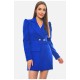Сукня-піджак жіноча однотонна синього кольору 191027L